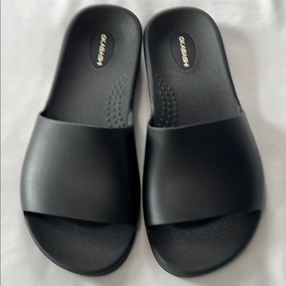Okabashi Shoes - Okabashi Black Slides